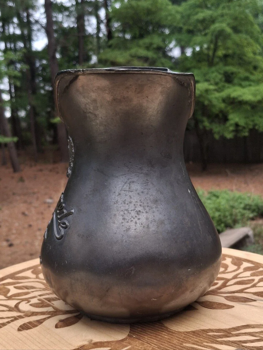 1920's Pre-Prohabition Gannymede 76 Rye Silverplated Advertising Pitcher